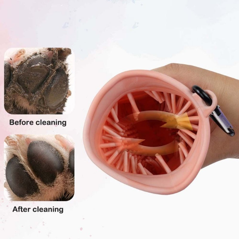 2-in-1 Dog Paw Cleaner Cup – Portable Pet Paw Washer & Brush | PetPawy™