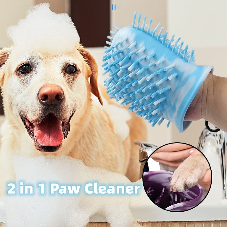 2-in-1 Dog Paw Cleaner Cup – Portable Pet Paw Washer & Brush | PetPawy™