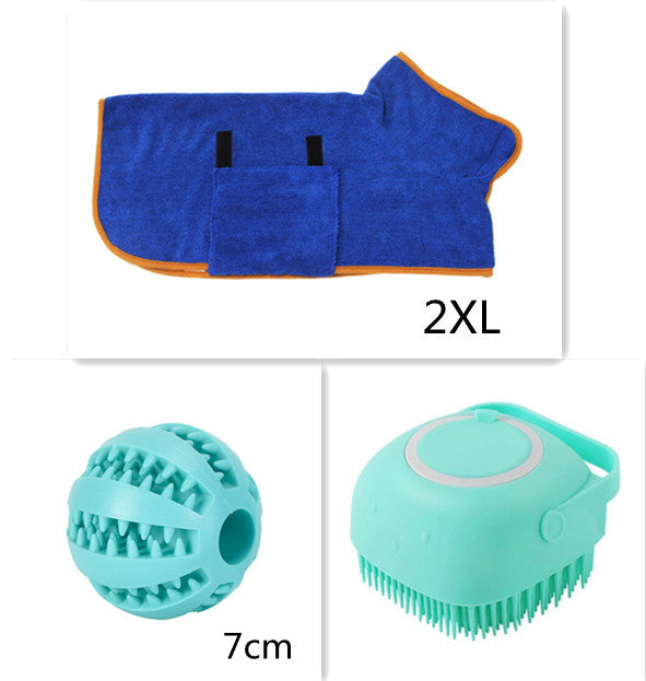2-in-1 Pet Bathing Brush & Massager – Dog & Cat Grooming Brush | PetPawy™